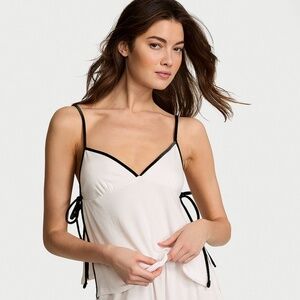 NWT Victorias Secret Ribbed Modal Velvet-Trim Cami